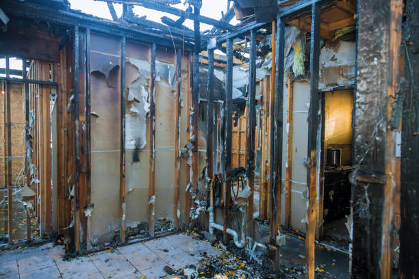 Professional Fire Damage Removal technician working in Warrington, FL